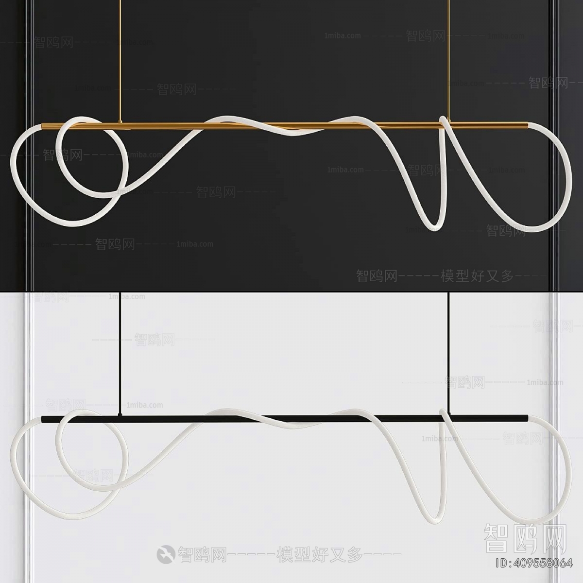 Modern Long Chandelier