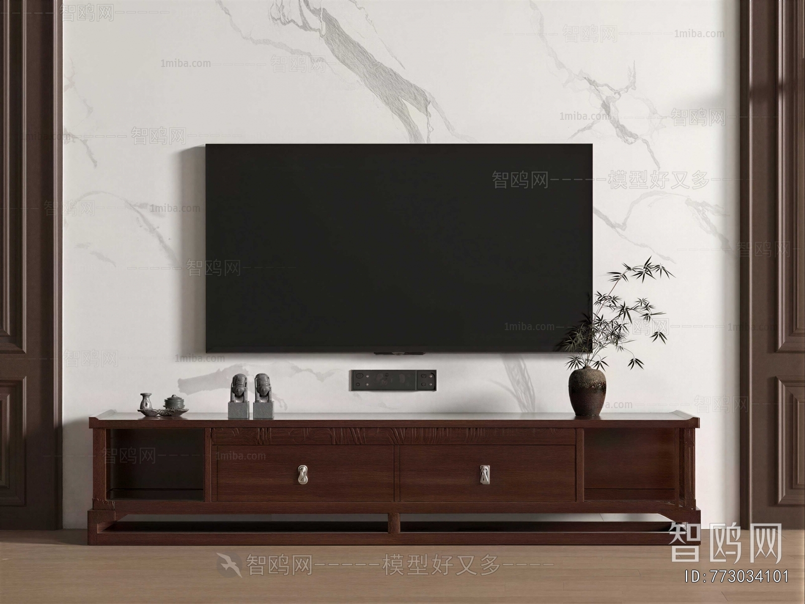 New Chinese Style TV Cabinet