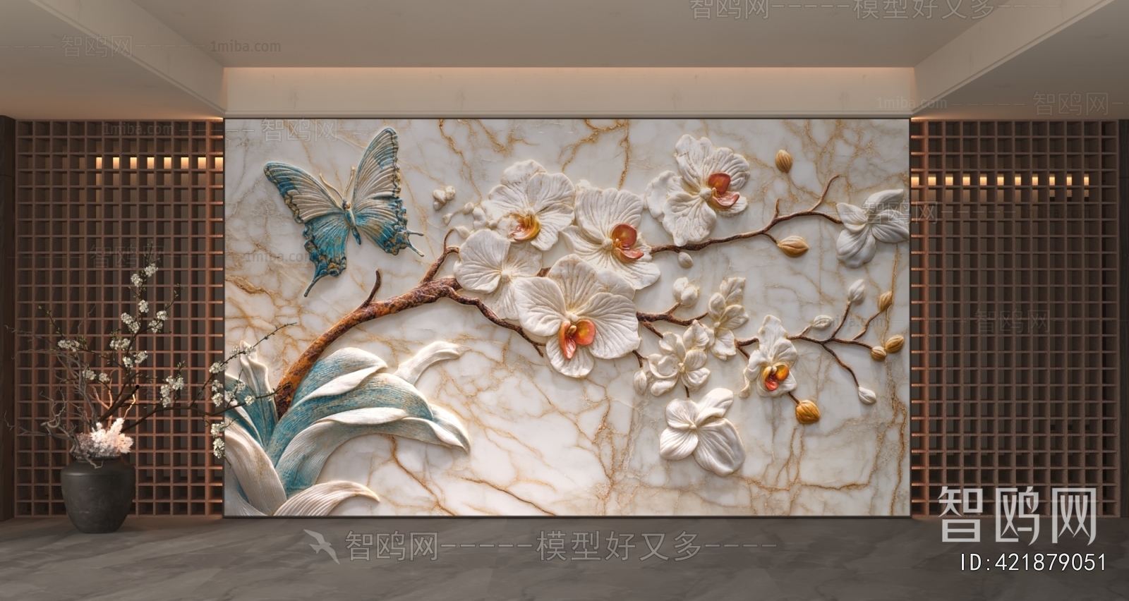 New Chinese Style TV Wall