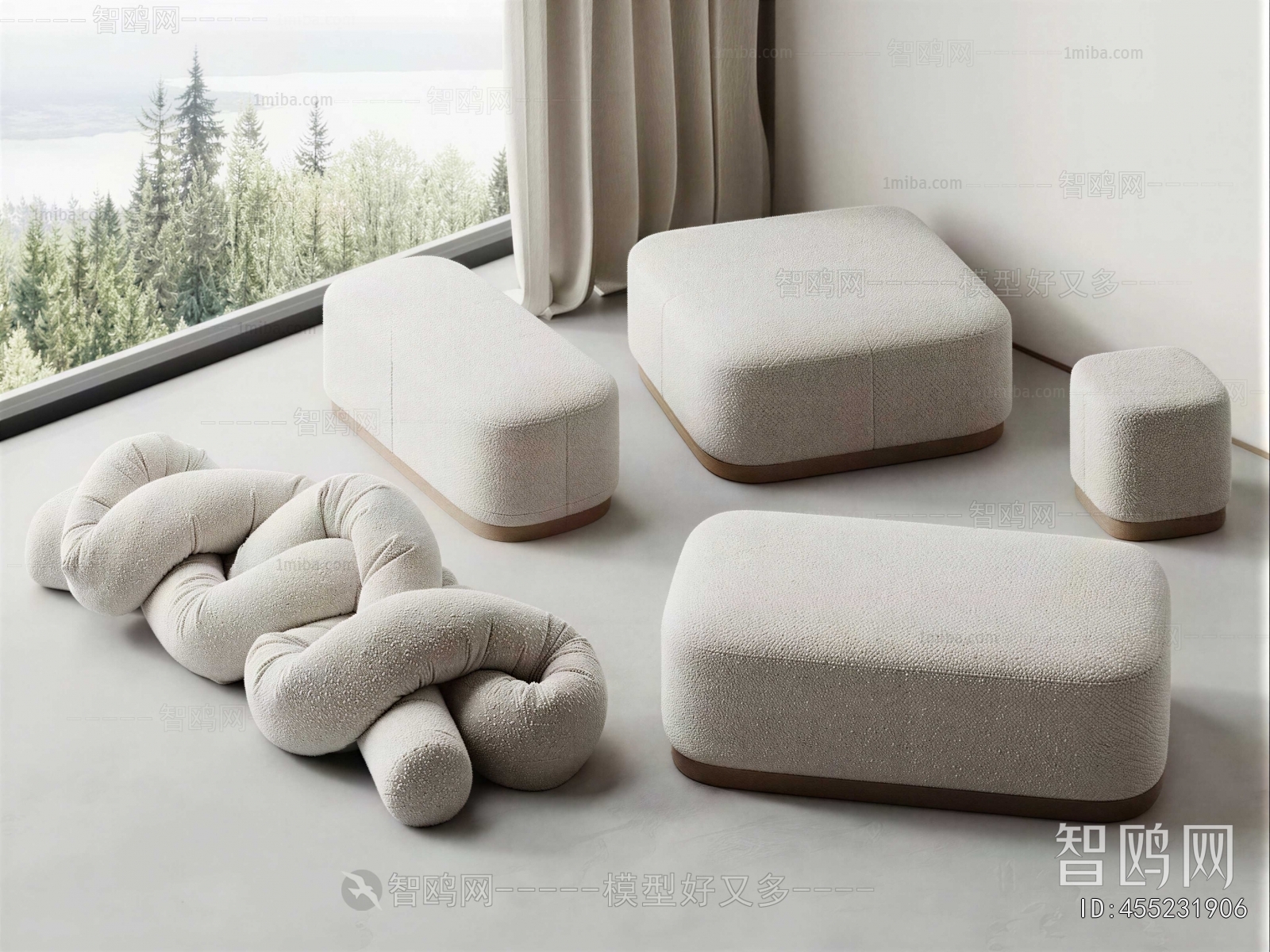Modern Sofa Stool