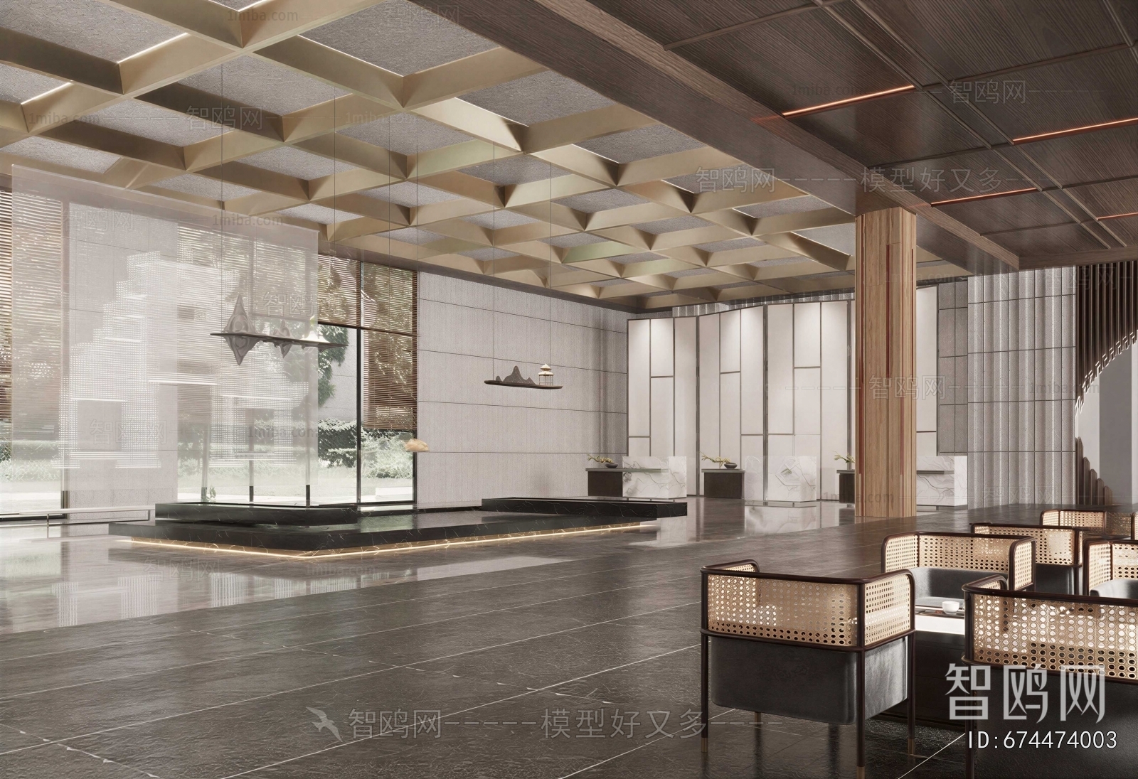 New Chinese Style Lobby Hall