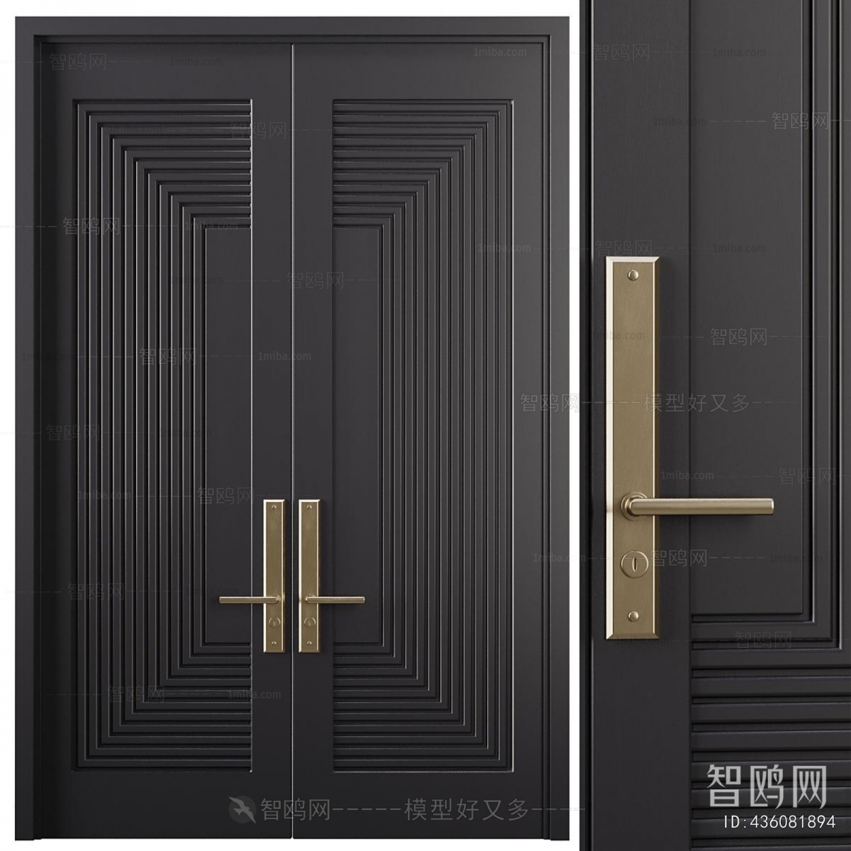 Modern Double Door