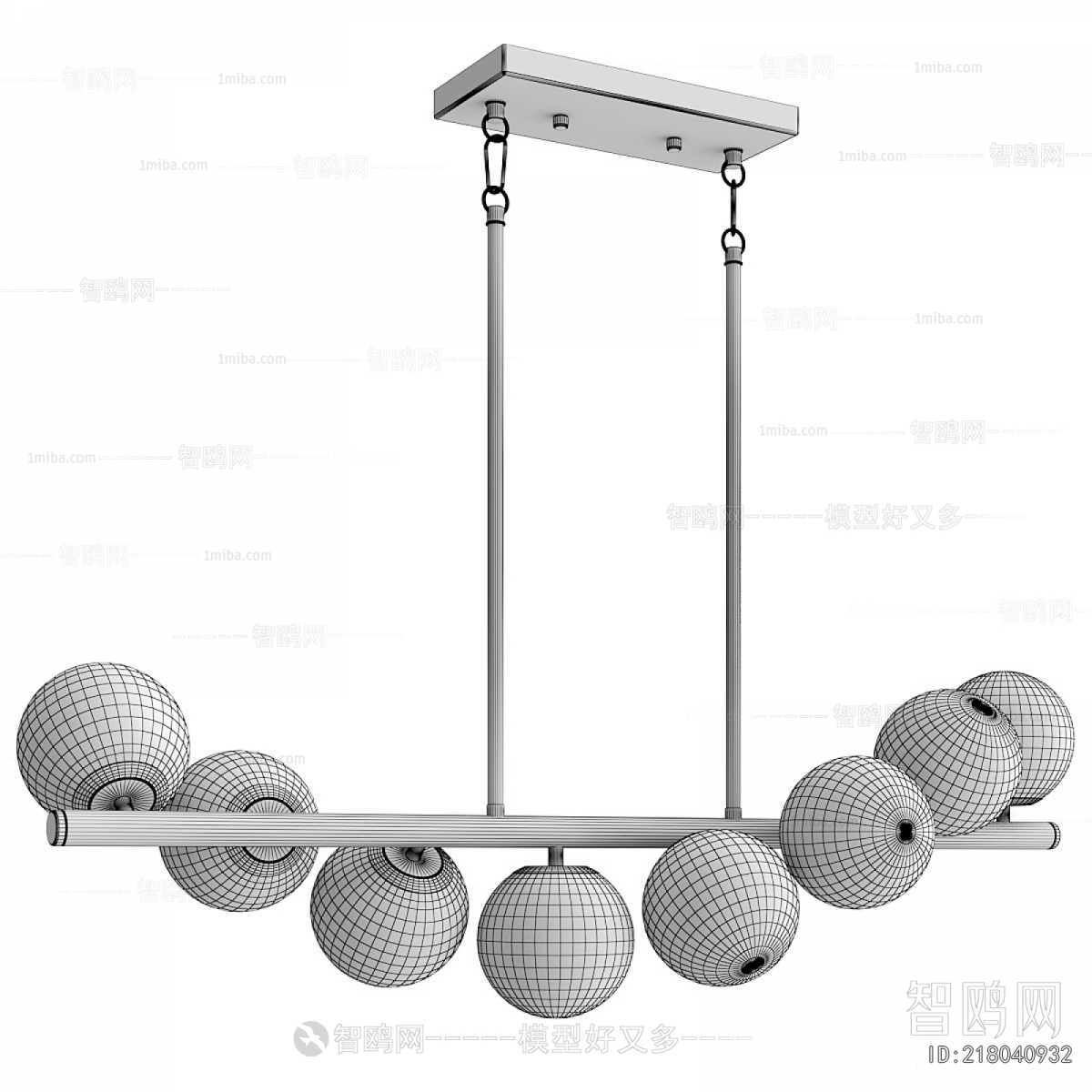 Modern Long Chandelier