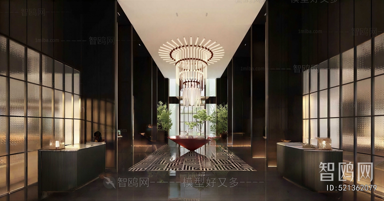 New Chinese Style Office Reception Desk