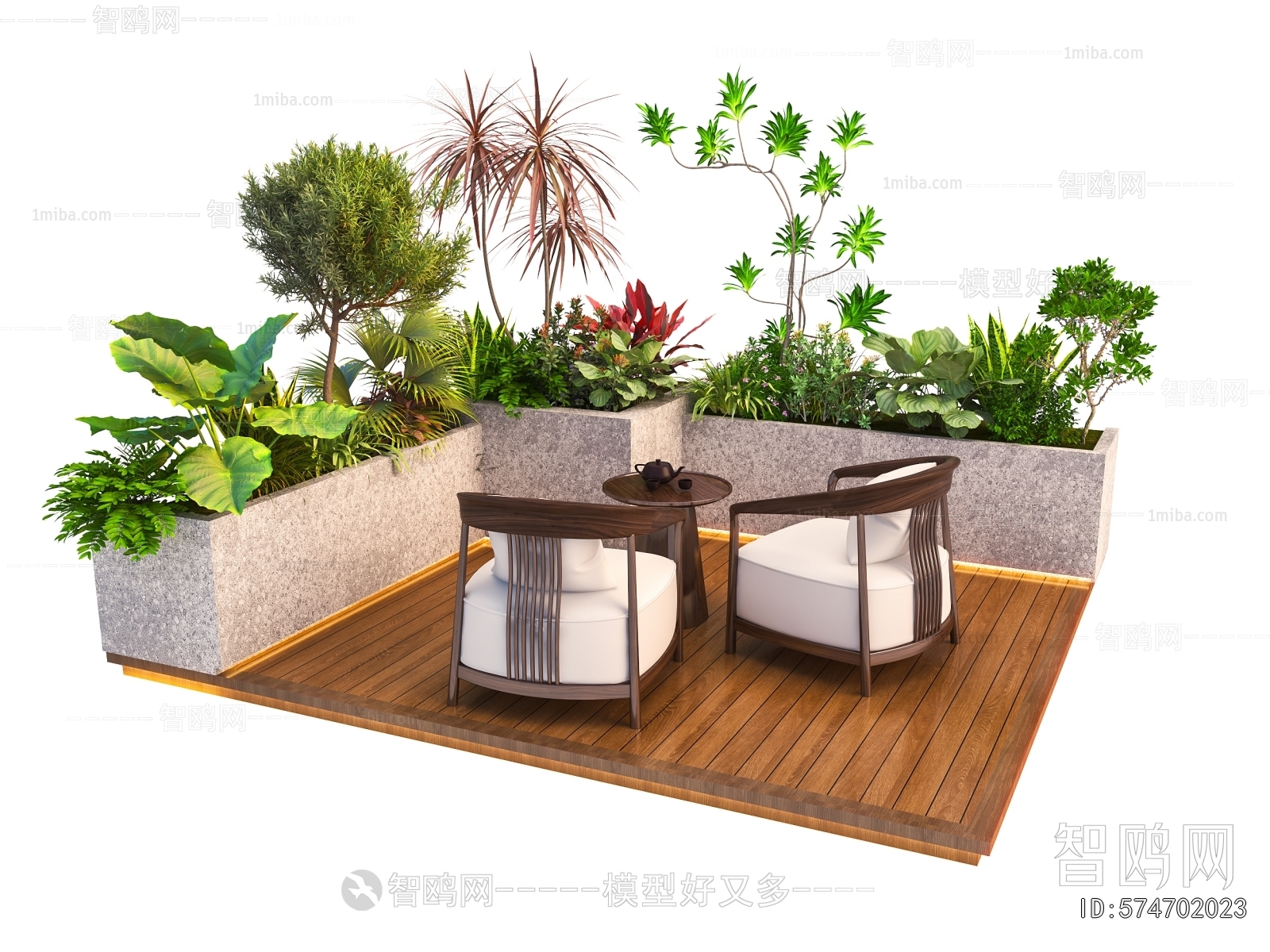 Modern Flower Bed, Flower Bowl, Flower Box