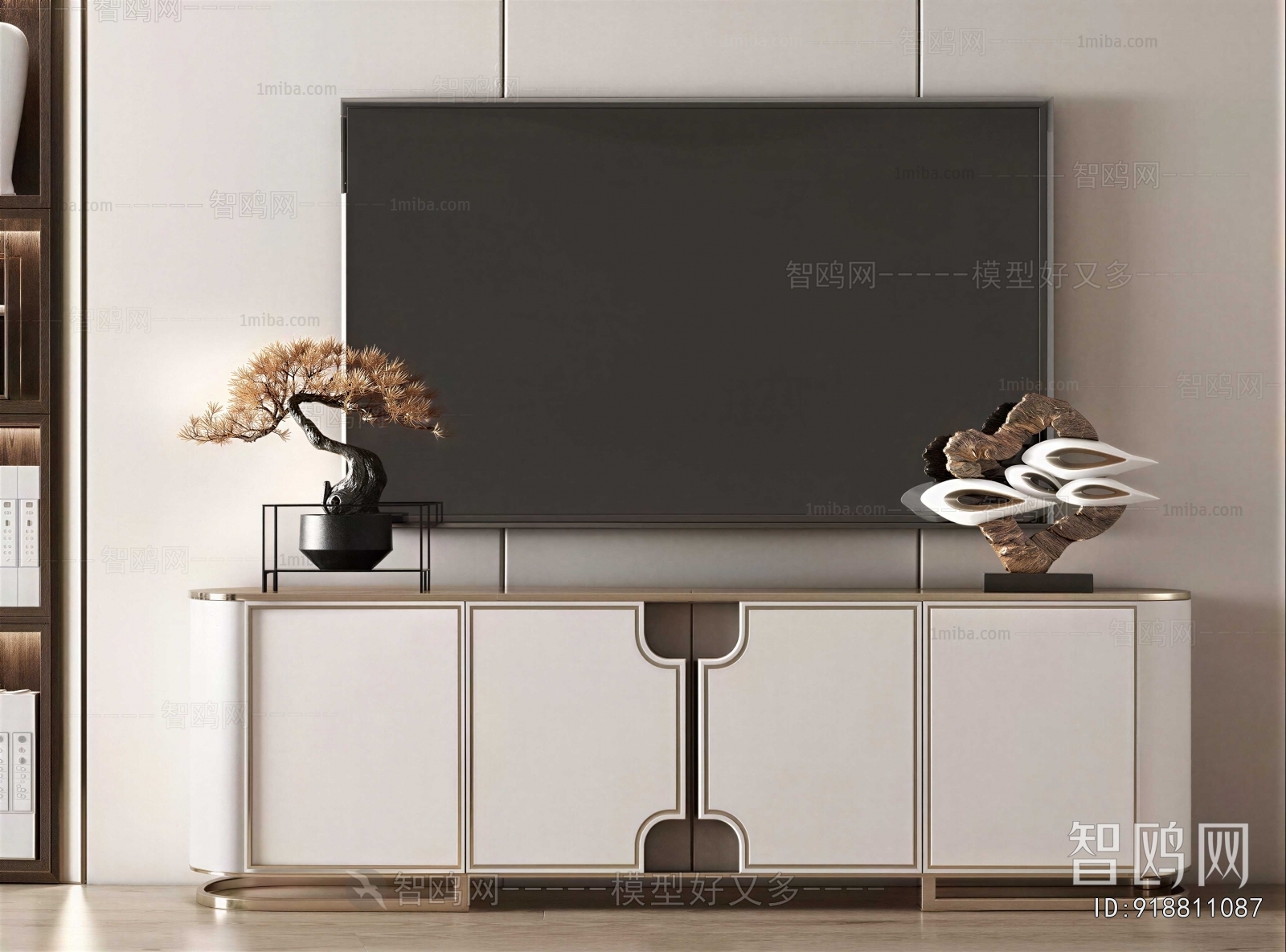 New Chinese Style TV Cabinet