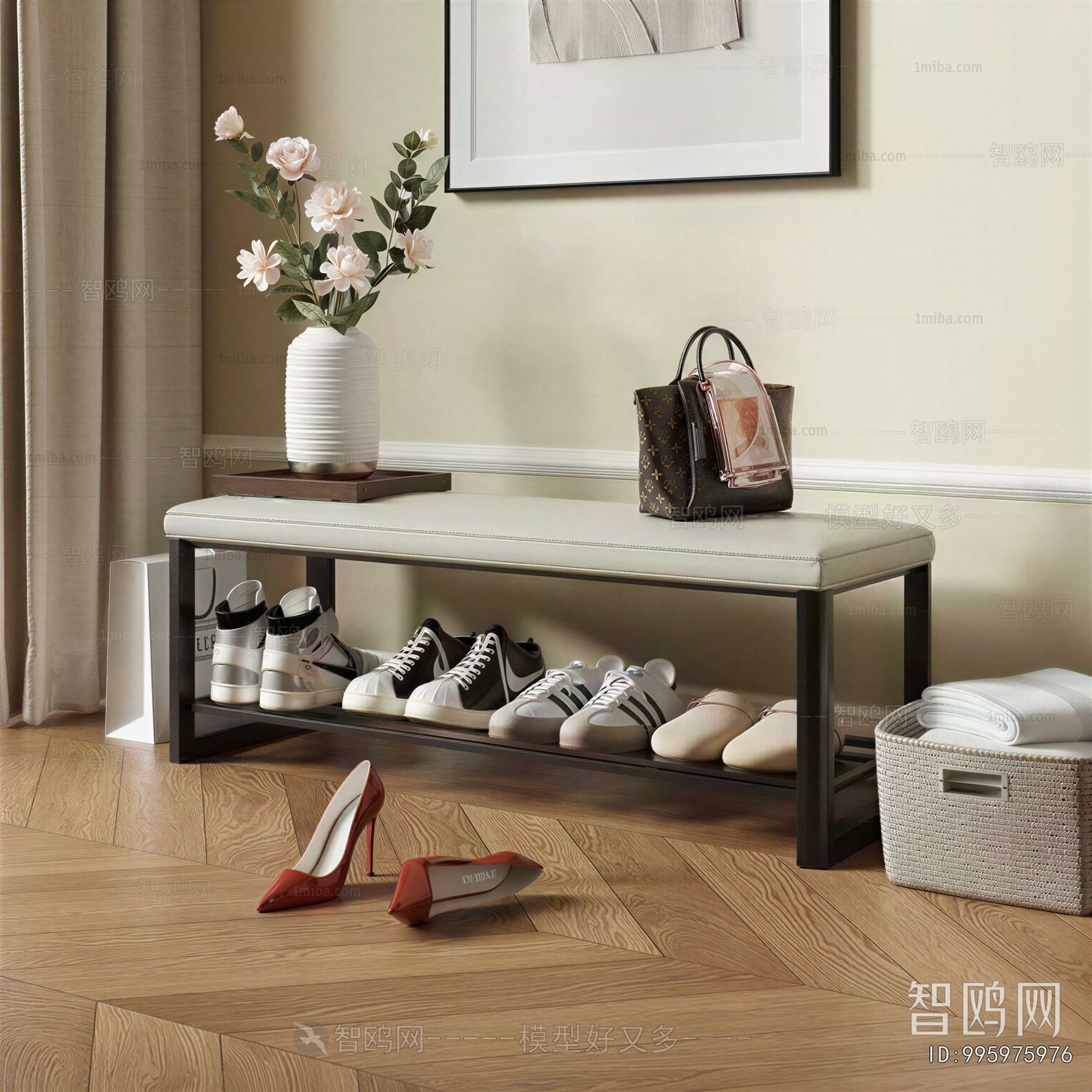 Modern Stool For Changing Shoes