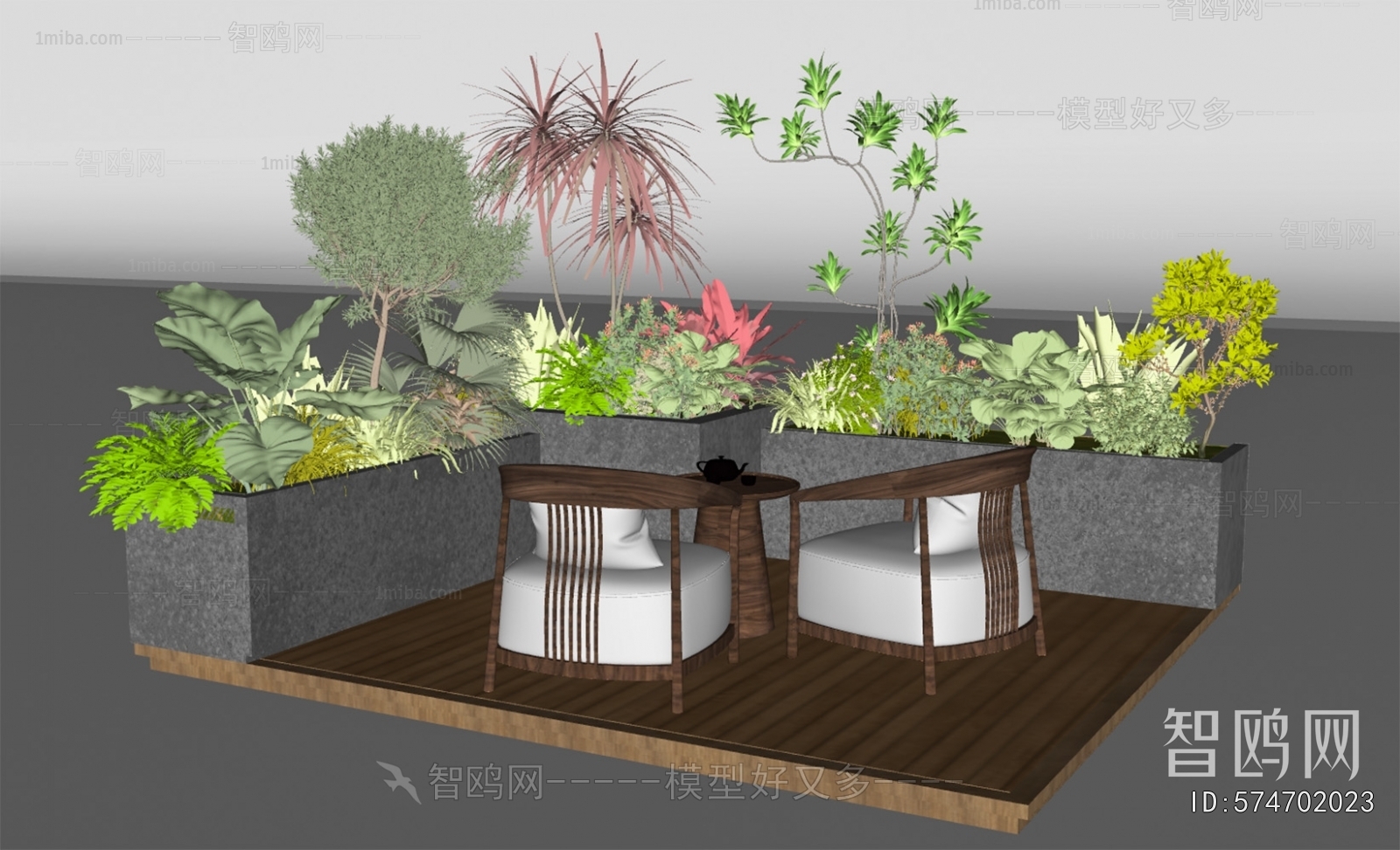 Modern Flower Bed, Flower Bowl, Flower Box