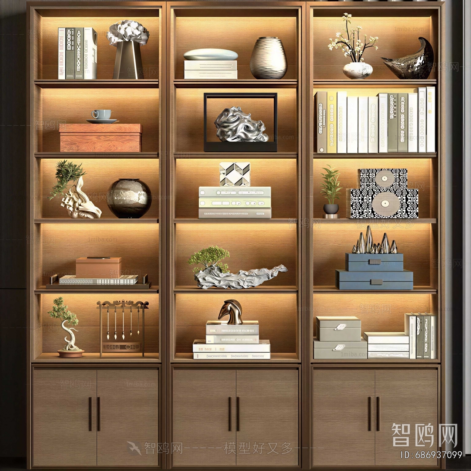 New Chinese Style Decorative Cabinet