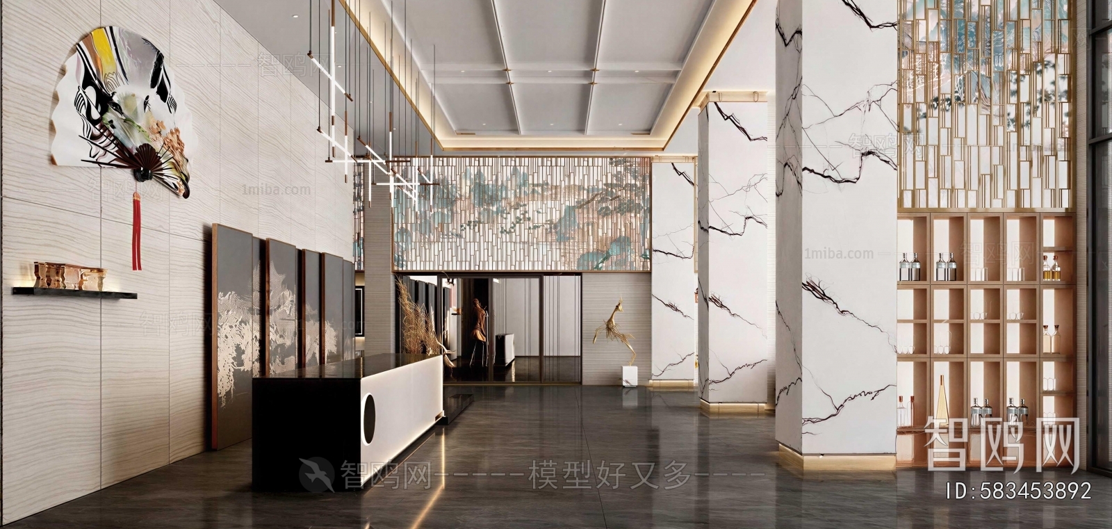 New Chinese Style Lobby Hall