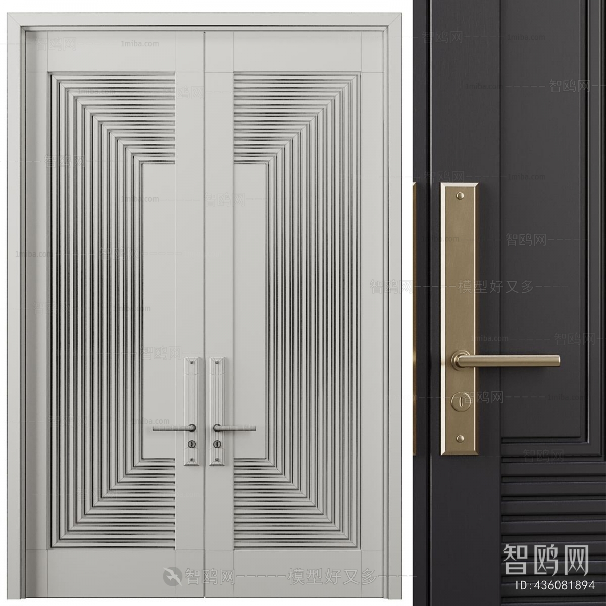 Modern Double Door