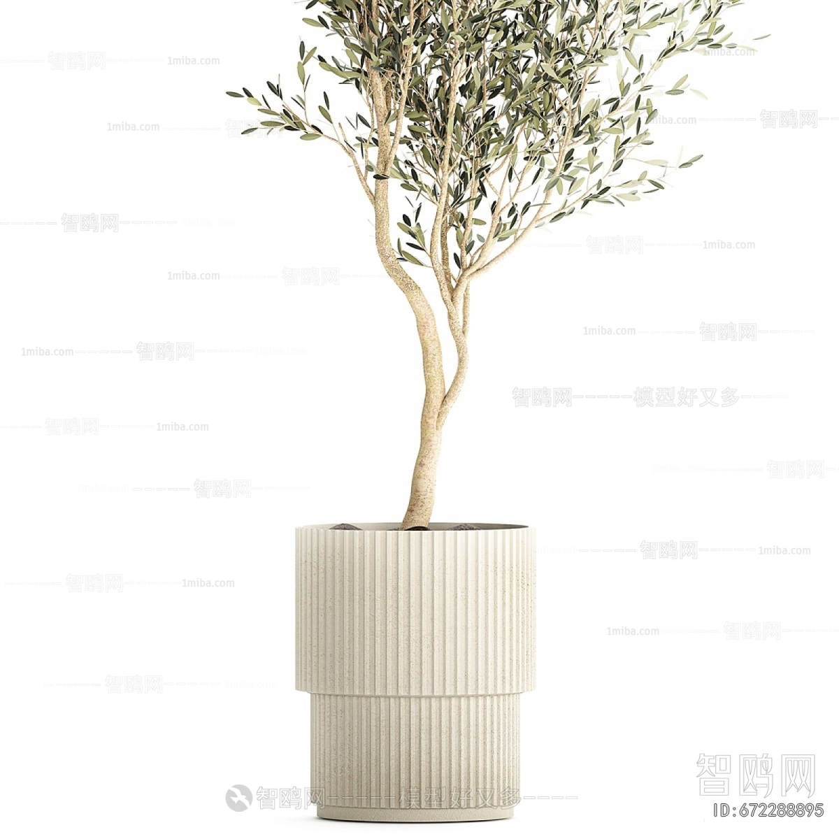 Modern Ground Green Plant Potted Plants