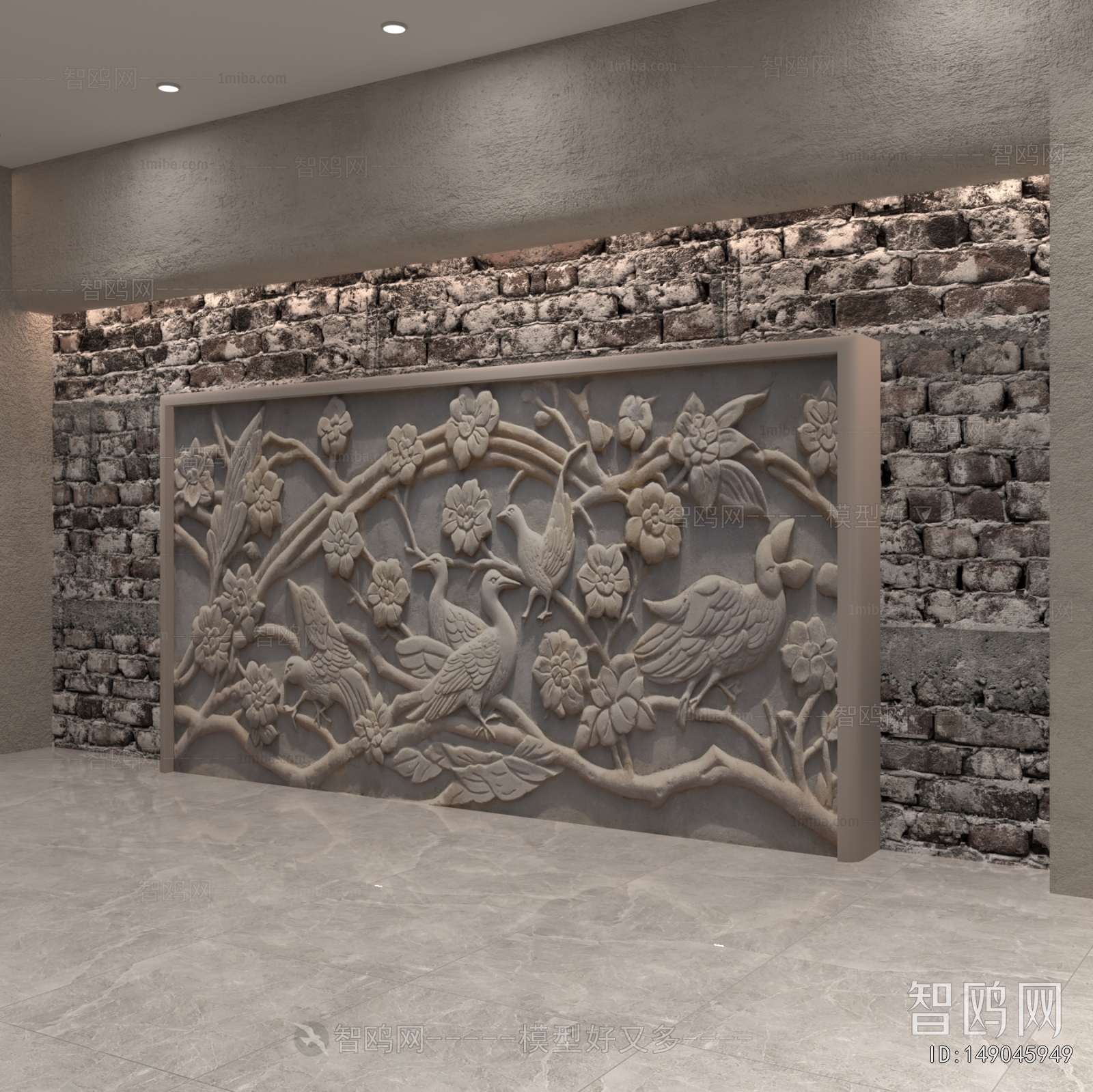 New Chinese Style TV Wall