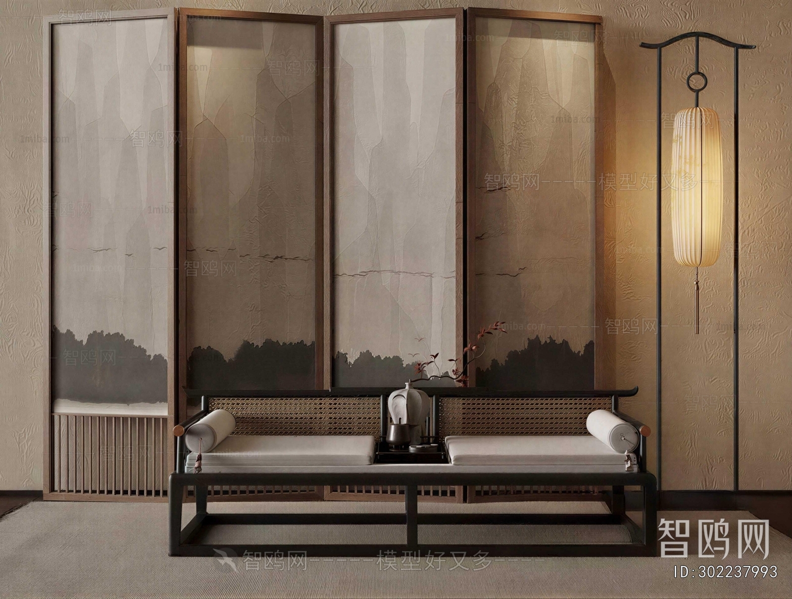 New Chinese Style A Sofa For Two