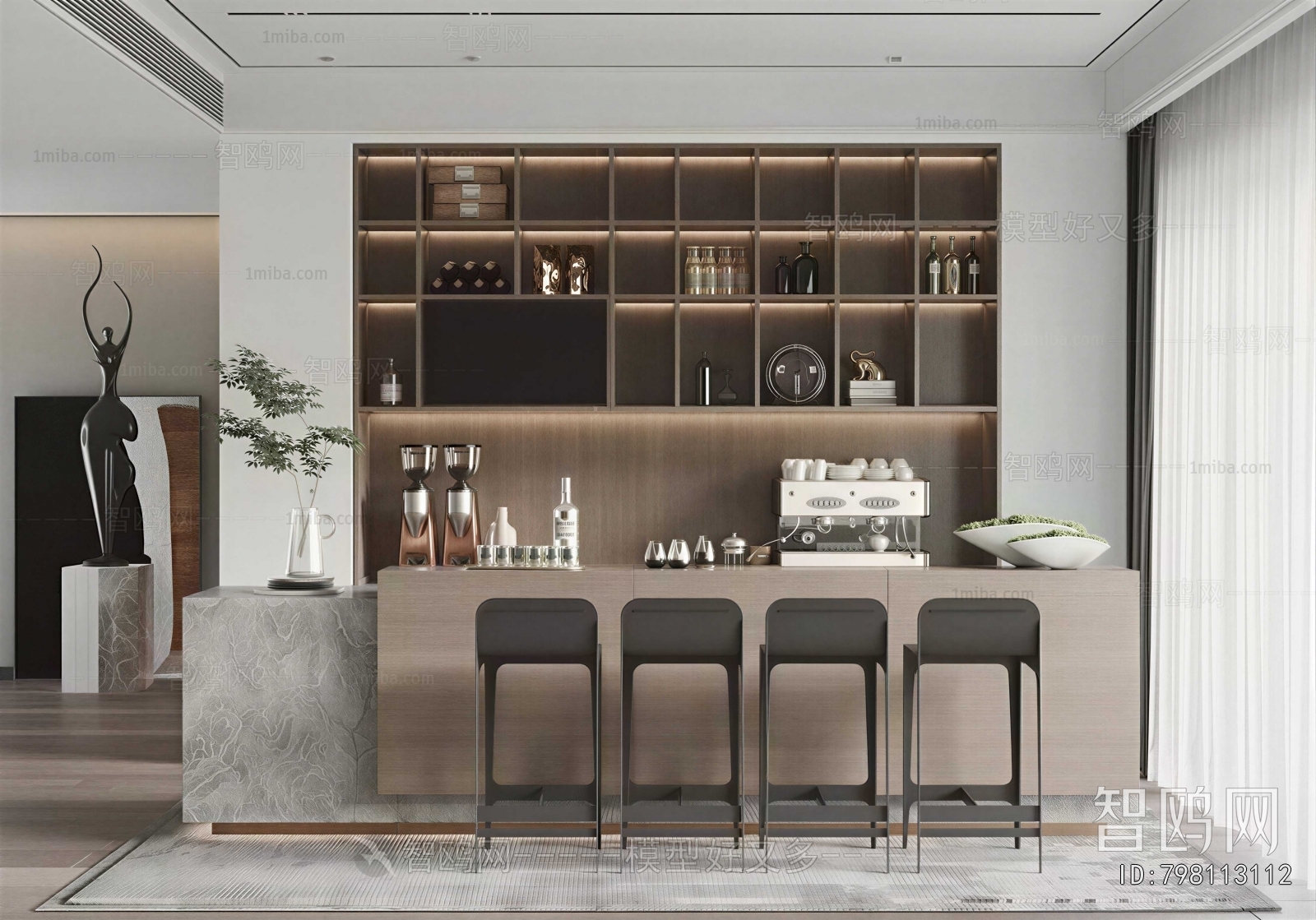Modern Counter Bar