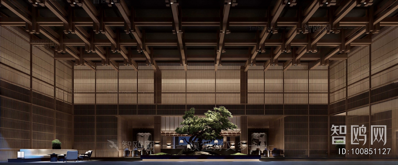 New Chinese Style Lobby Hall