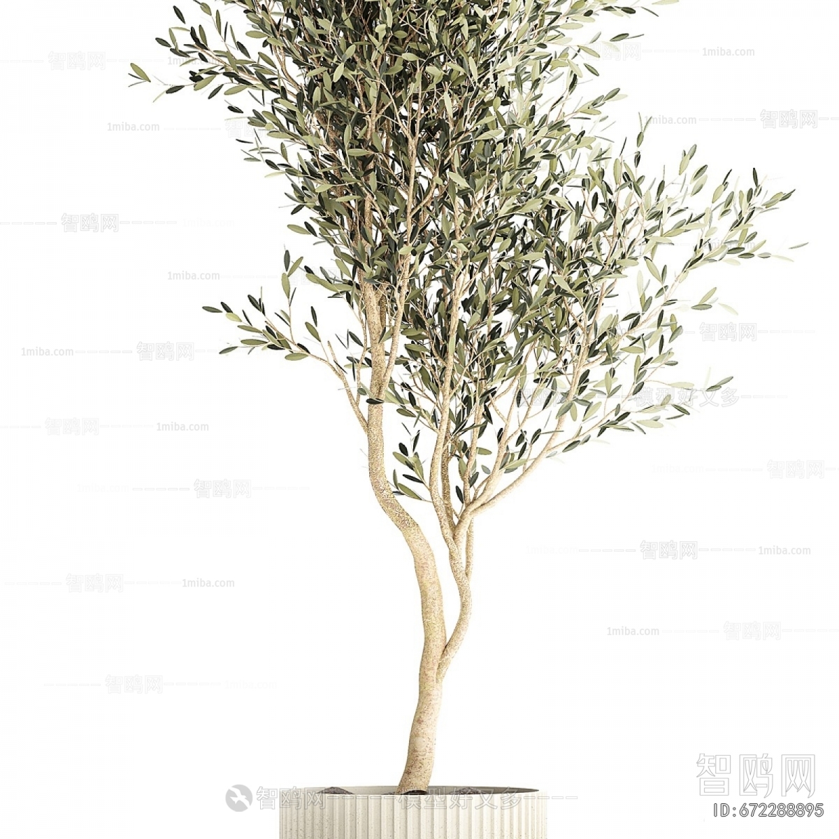 Modern Ground Green Plant Potted Plants