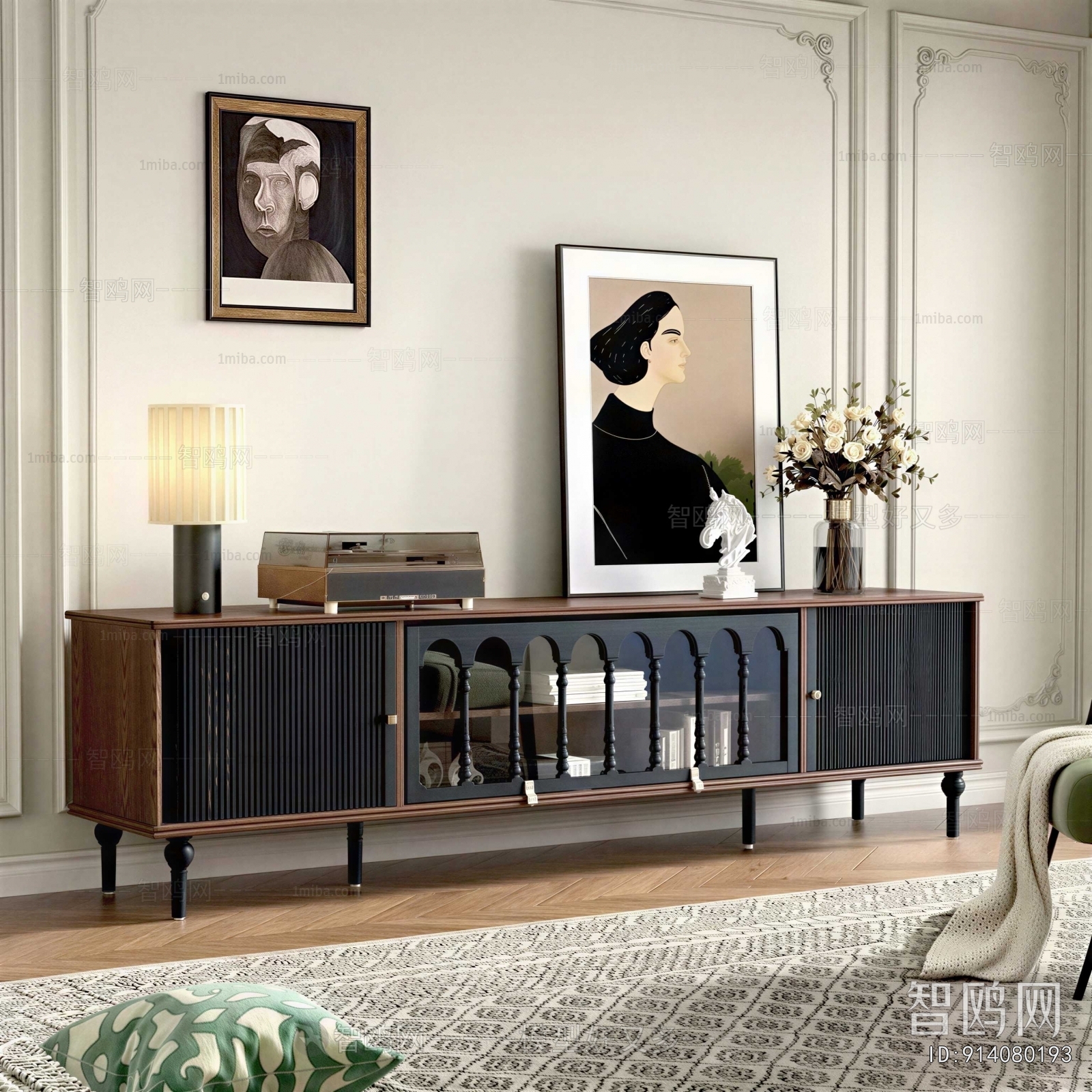 French Style TV Cabinet