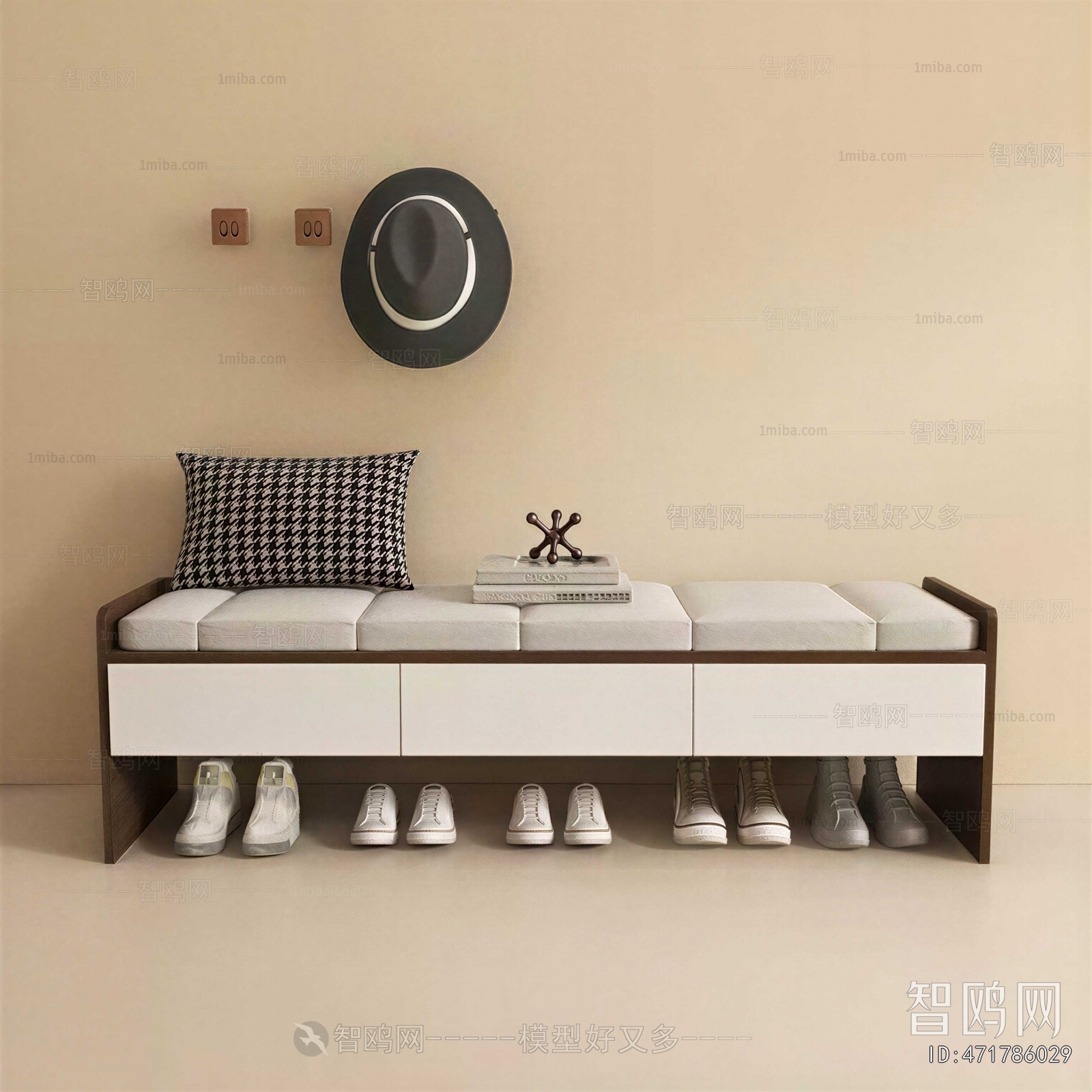 Modern Stool For Changing Shoes