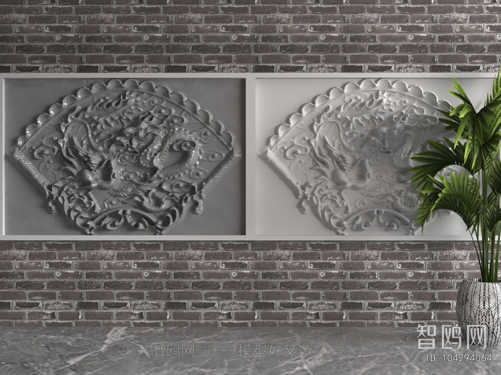 New Chinese Style TV Wall