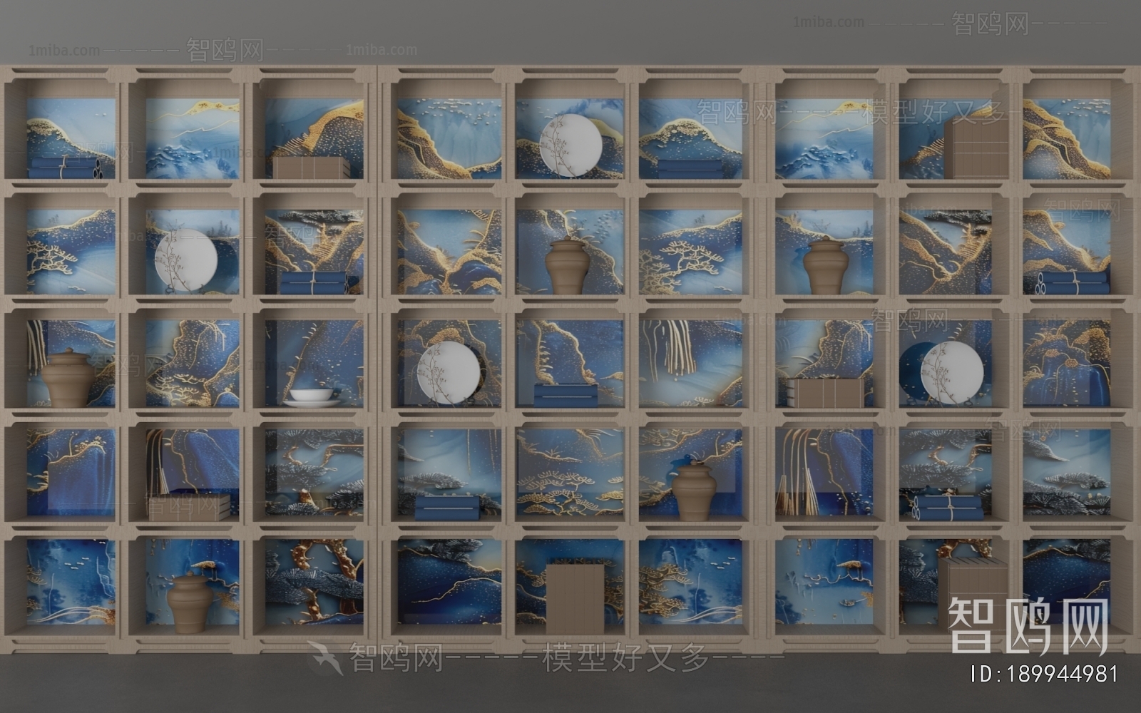 New Chinese Style Decorative Cabinet