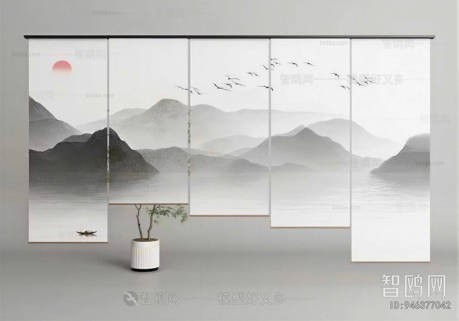 New Chinese Style Door Curtain