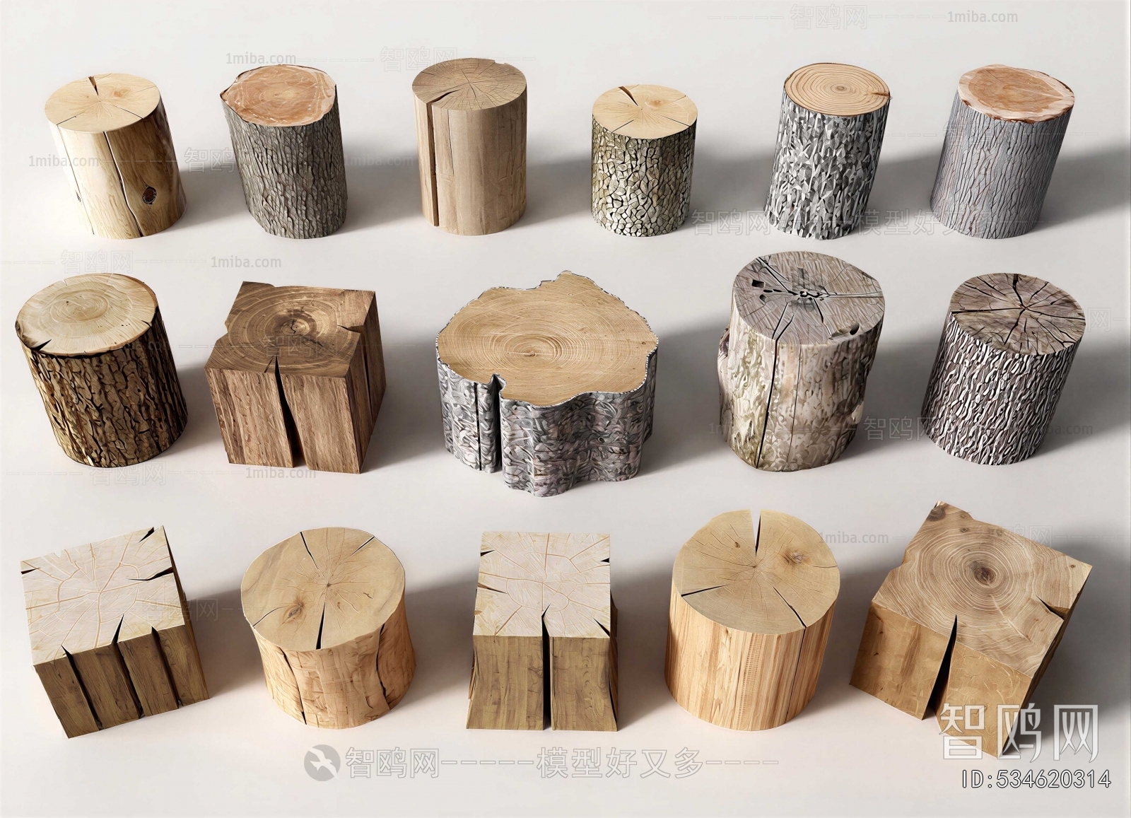 Wabi-sabi Style Stool