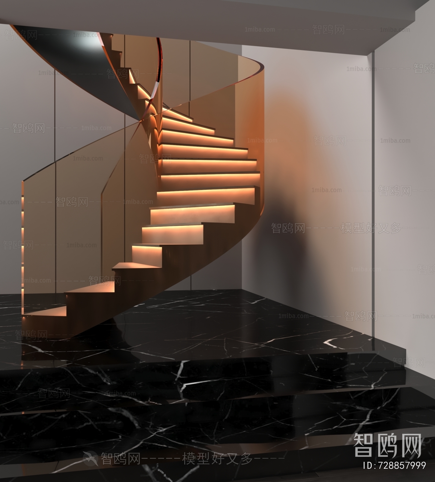 Modern Rotating Staircase