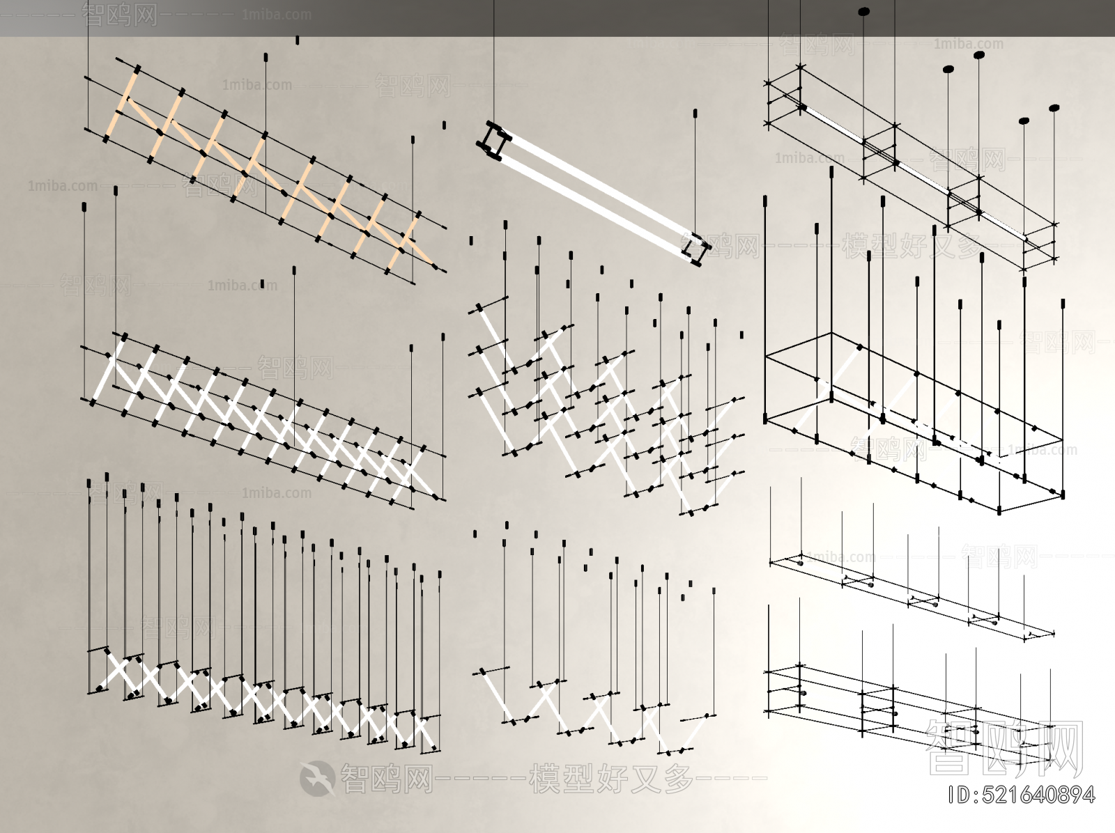Modern Long Chandelier