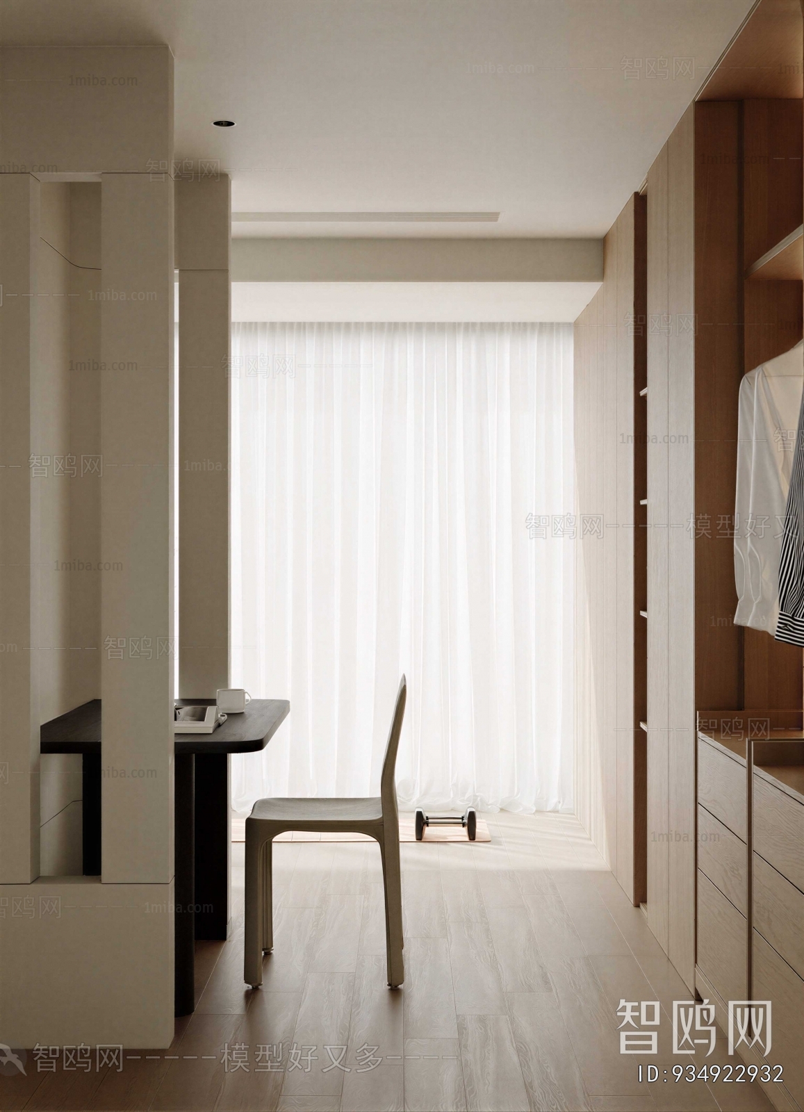 Modern Clothes Storage Area