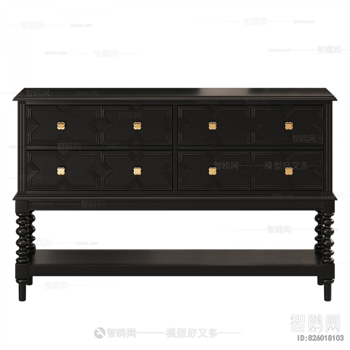 French Style Side Cabinet