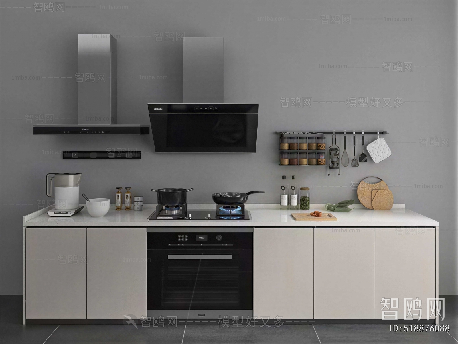Modern Kitchen Electric Gas Range