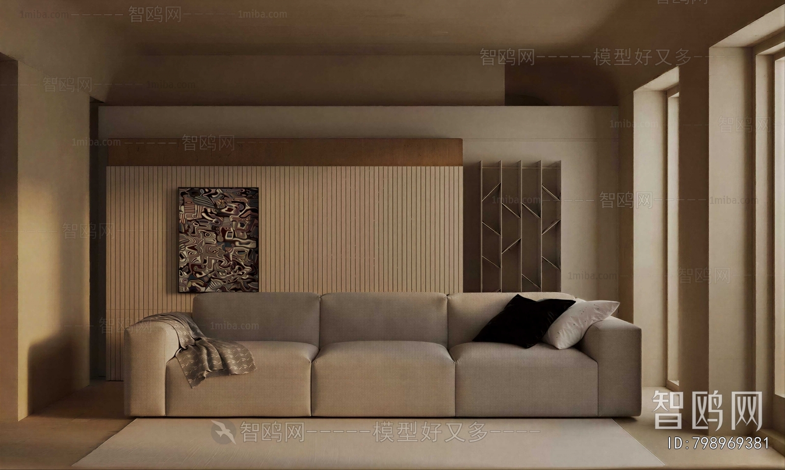 Wabi-sabi Style A Living Room