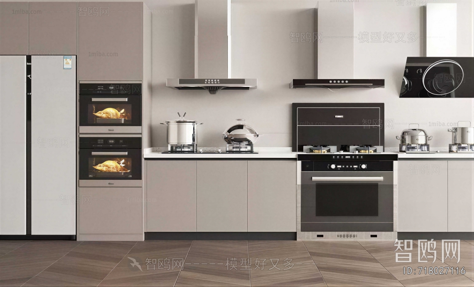 Modern Kitchen Electric Gas Range