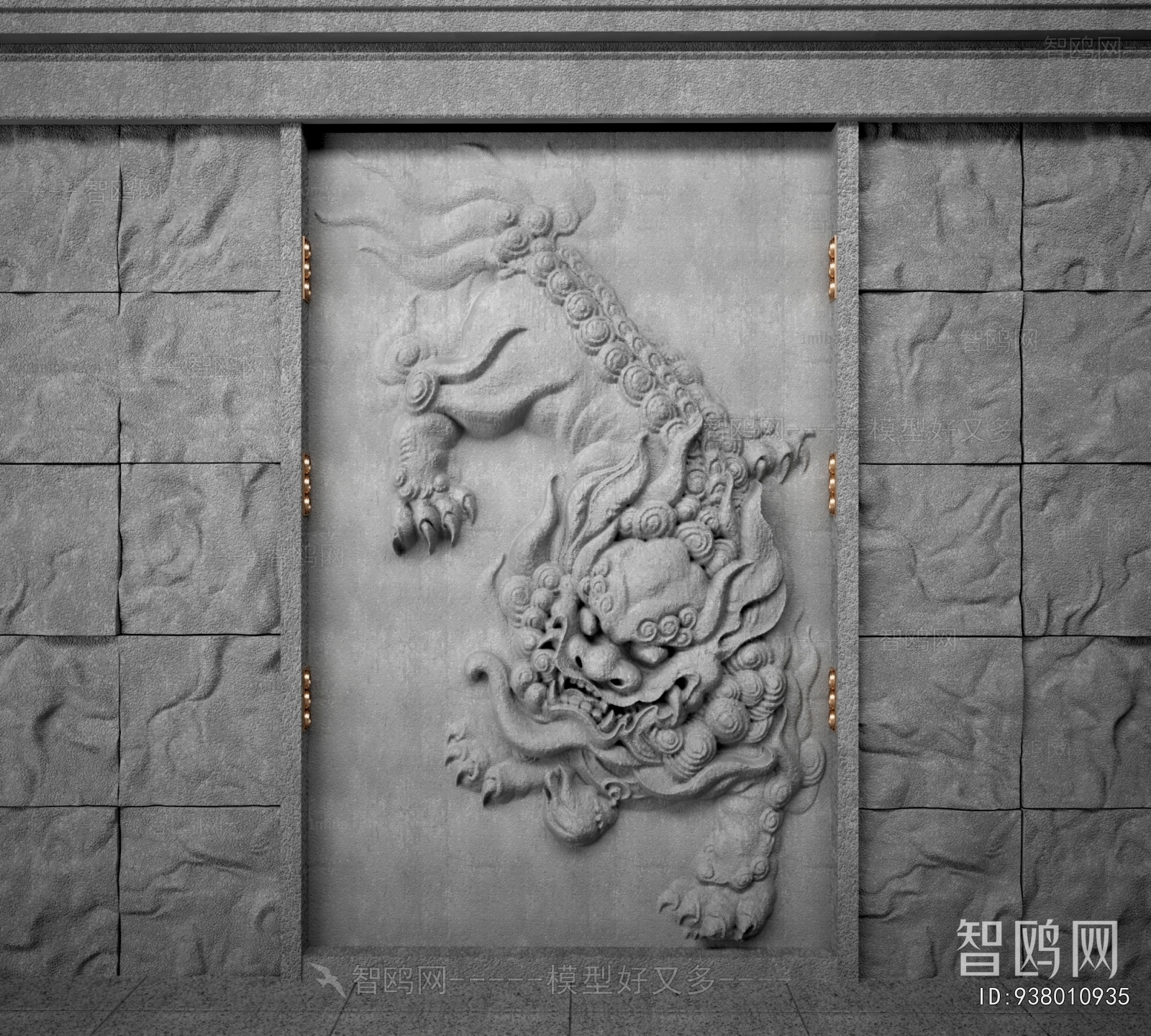 New Chinese Style TV Wall