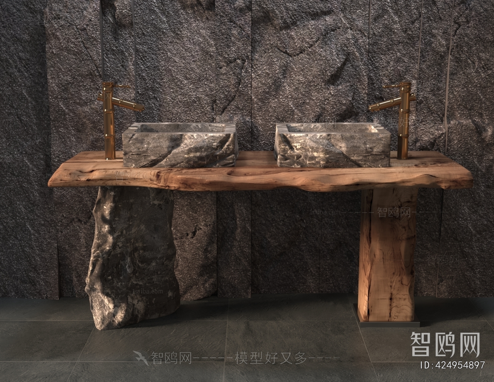 Wabi-sabi Style Console