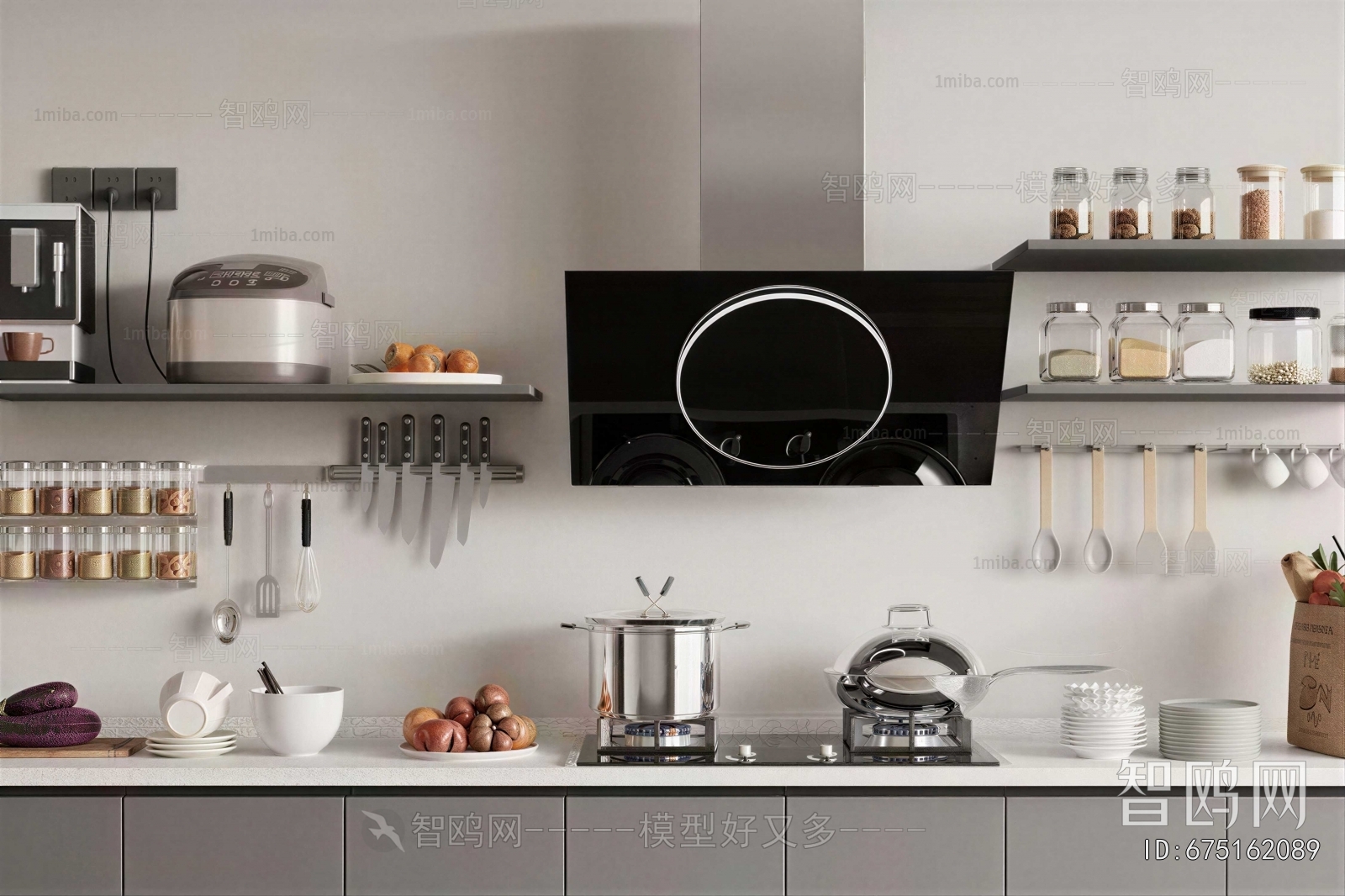 Modern Kitchen Electric Gas Range