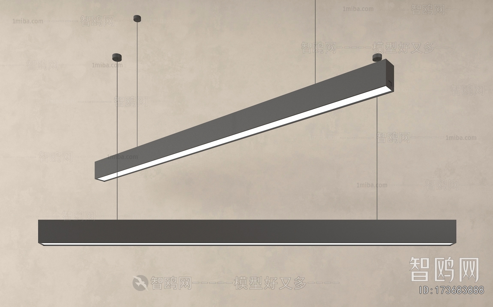 Modern Long Chandelier