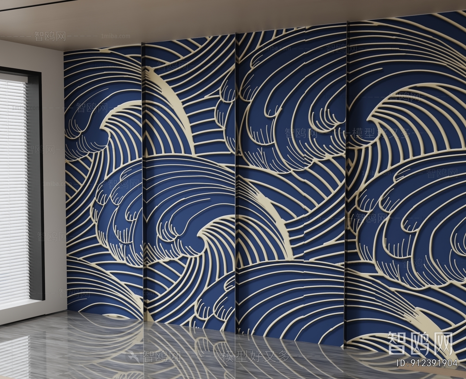 New Chinese Style TV Wall