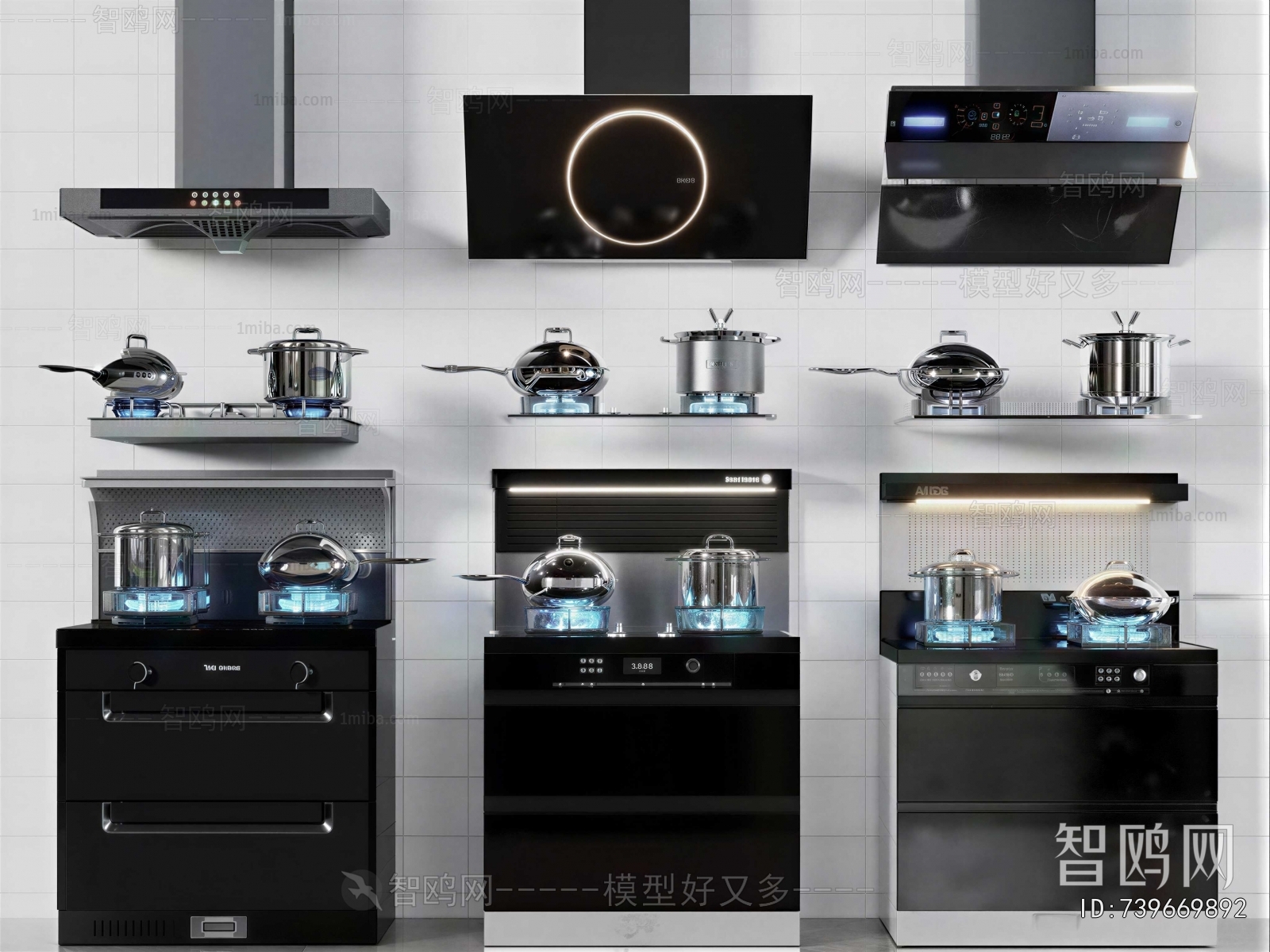 Modern Kitchen Electric Gas Range