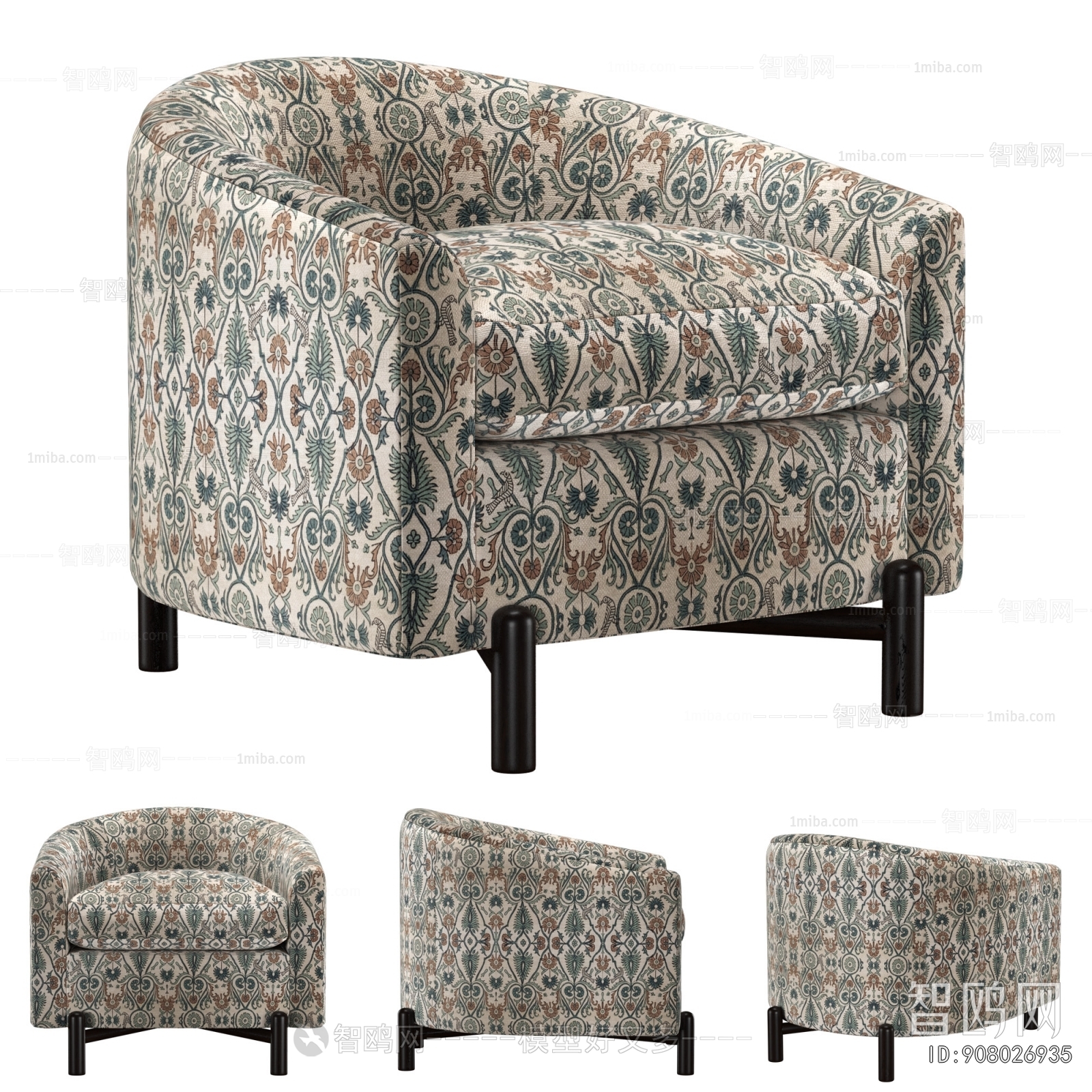 French Style Single Sofa