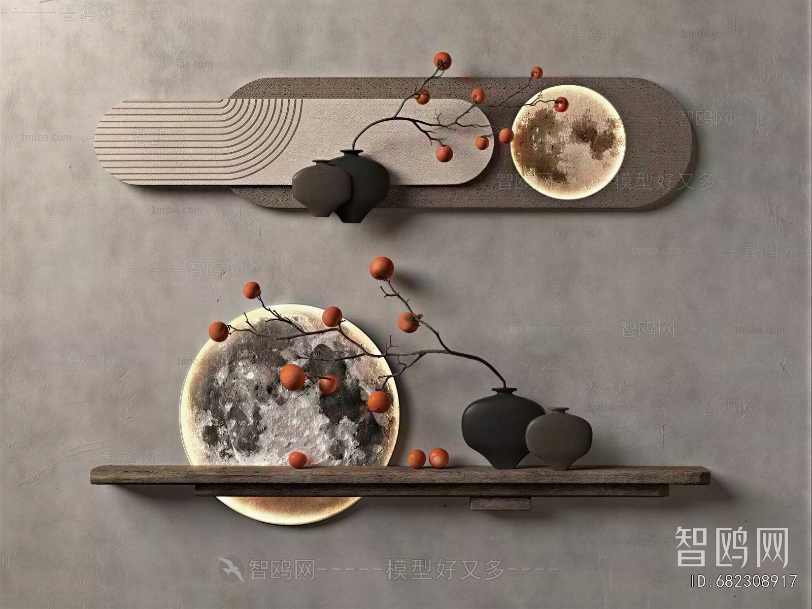 Wabi-sabi Style Wall Decoration