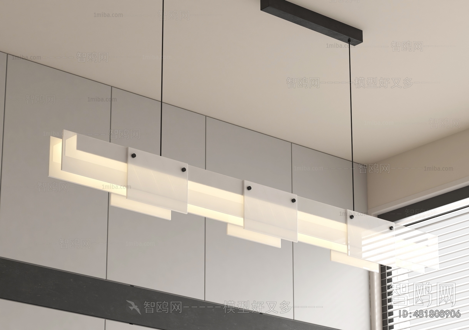 Modern Long Chandelier