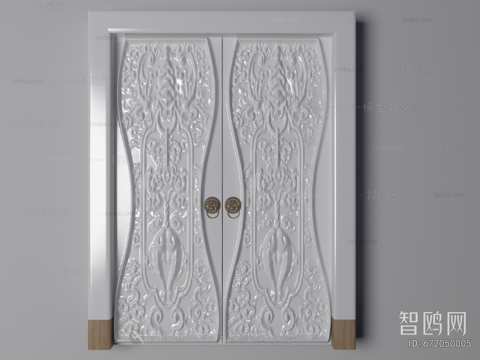 New Chinese Style Double Door