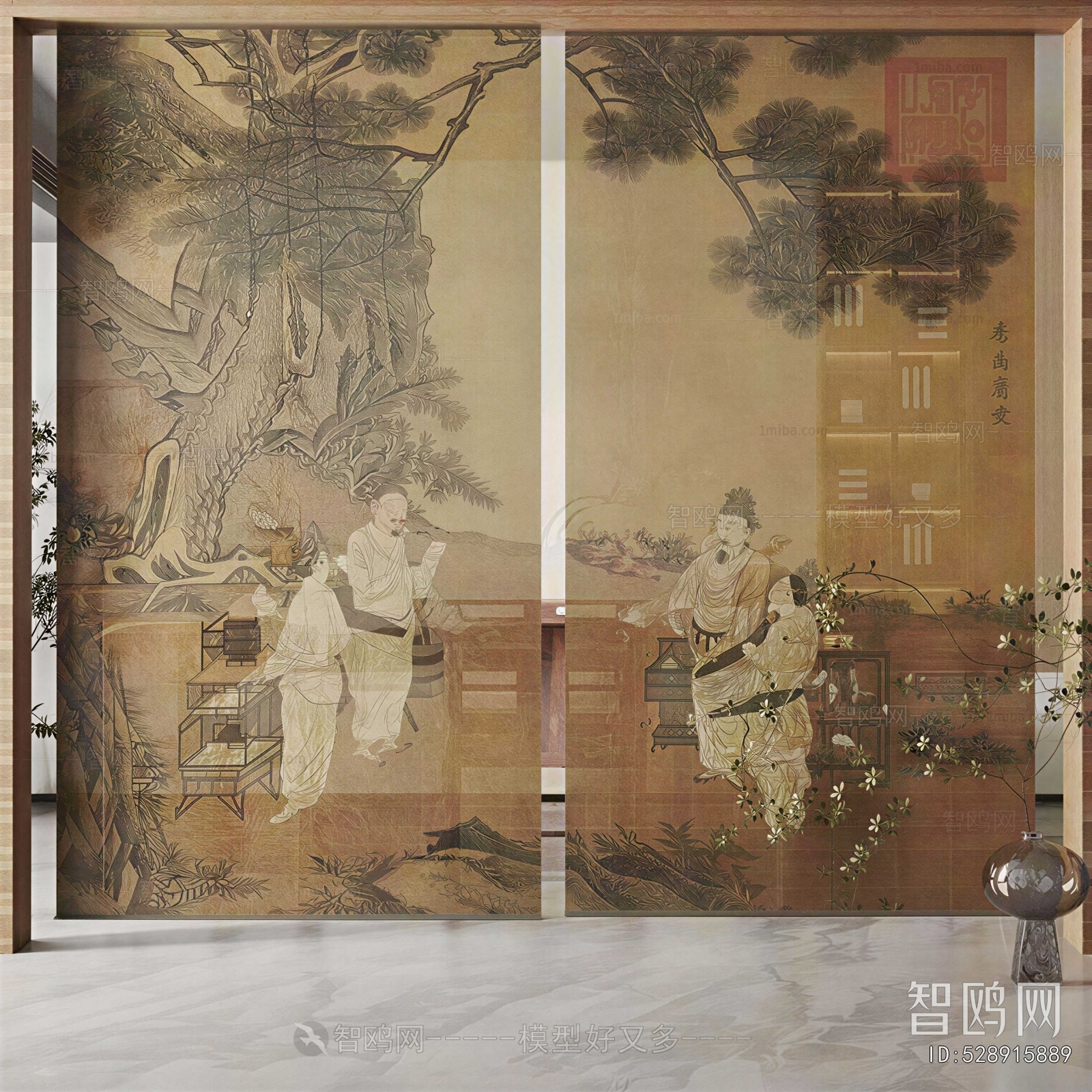 New Chinese Style Door Curtain