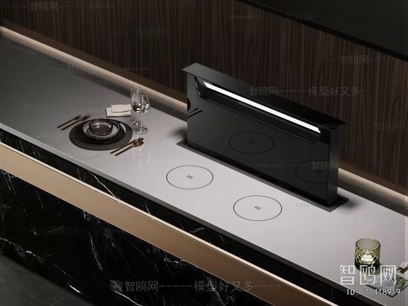 Modern Kitchen Electric Gas Range