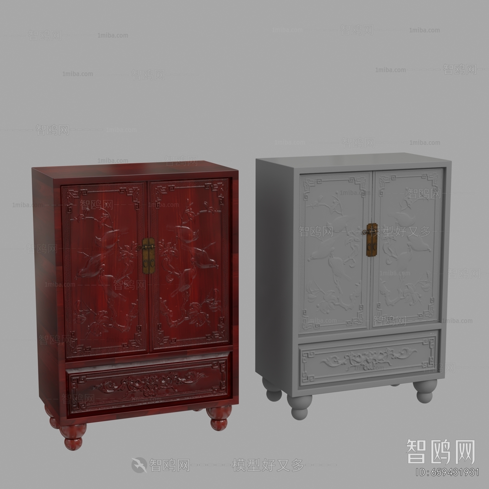 Chinese Style Decorative Cabinet