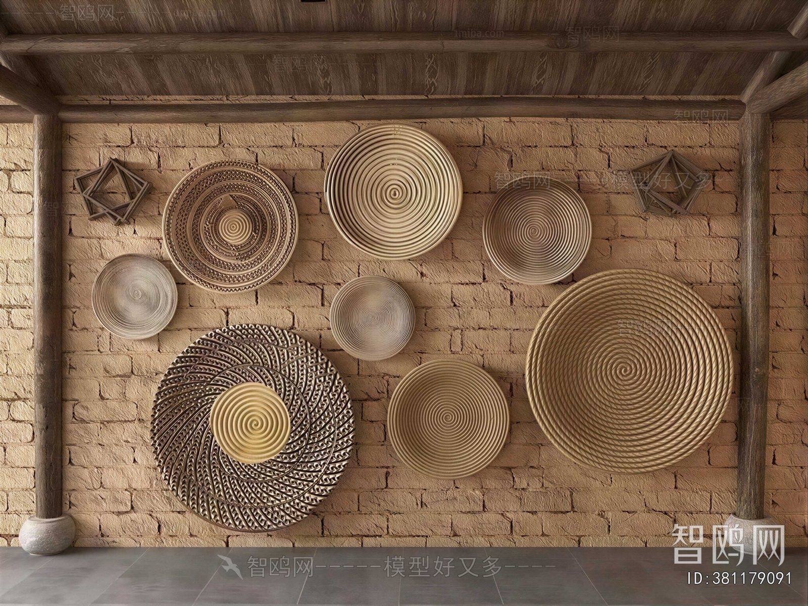Wabi-sabi Style Wall Decoration