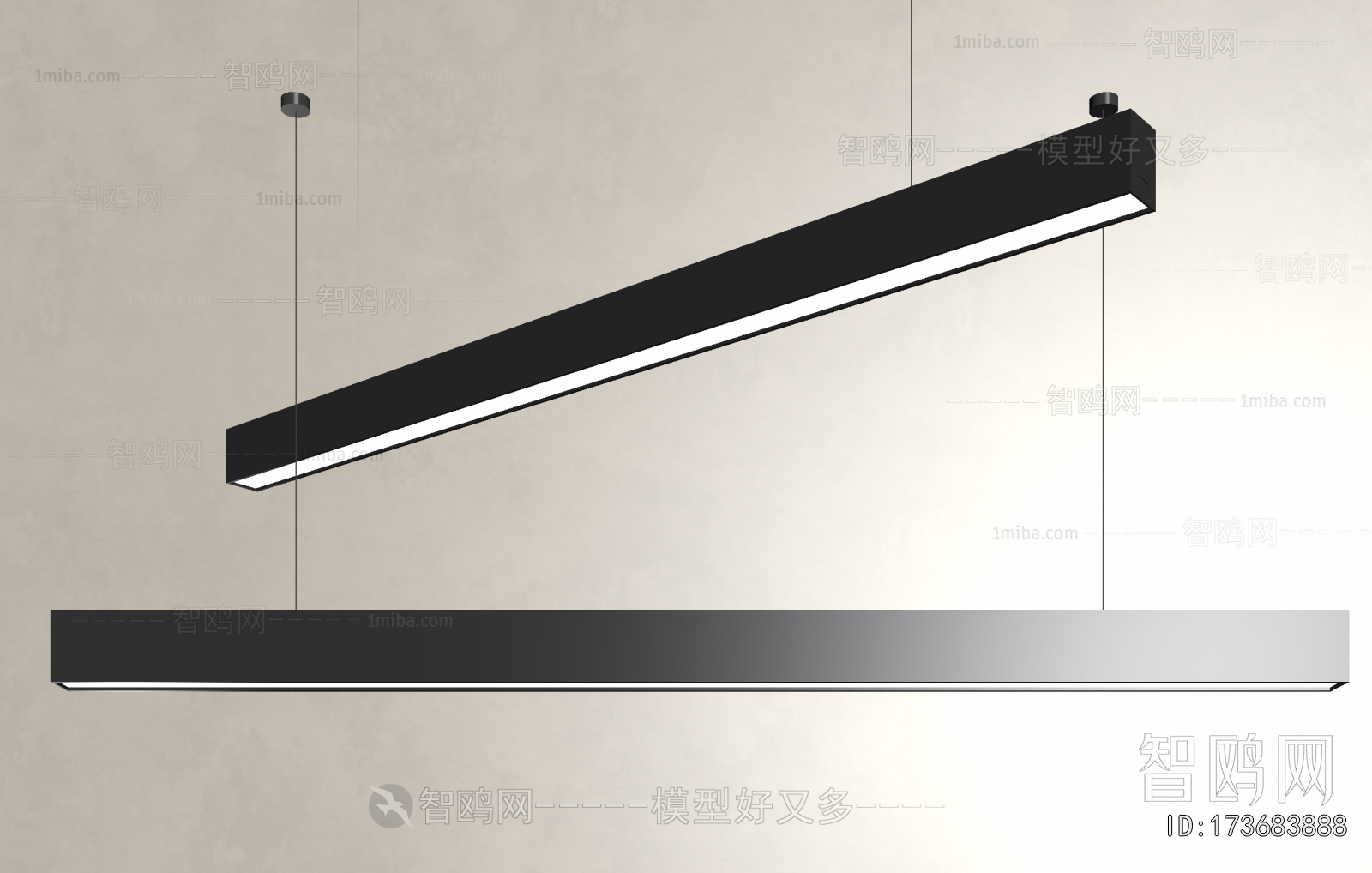 Modern Long Chandelier