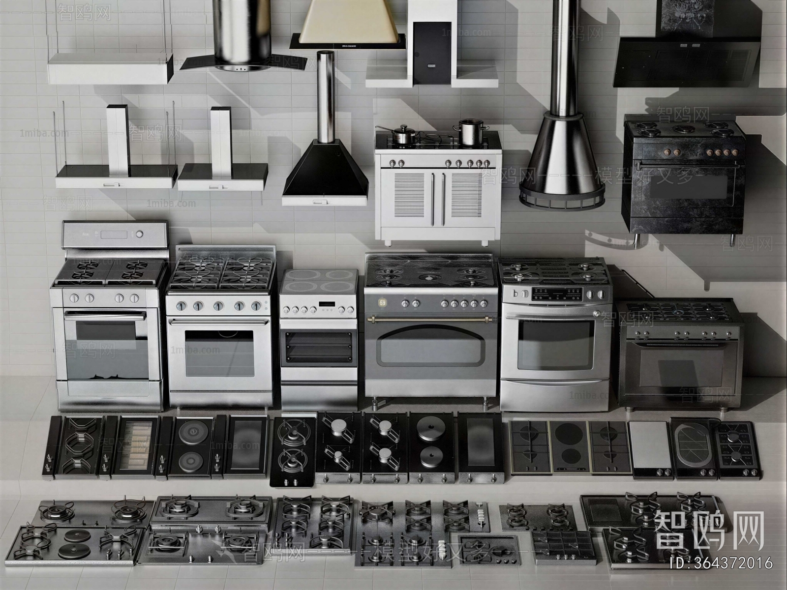 Modern Kitchen Electric Gas Range